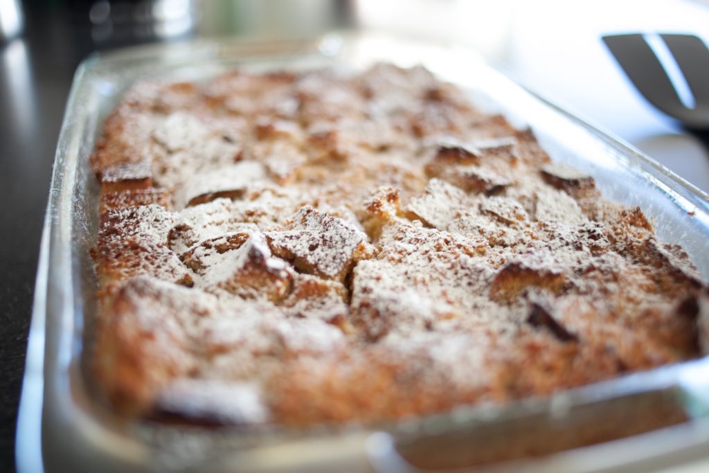 Delicious breakfast casserole ready to eat