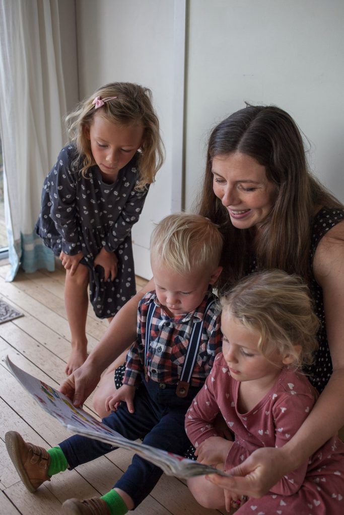 Making Family Memories before new baby comes reading books with kids