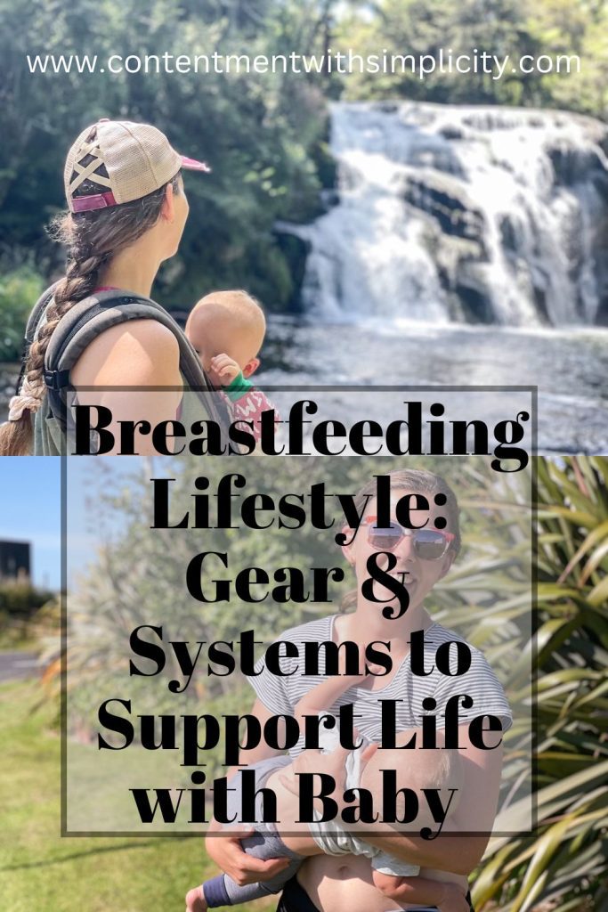breastfeeding lifestyle gear and systems pinterest pin graphic
