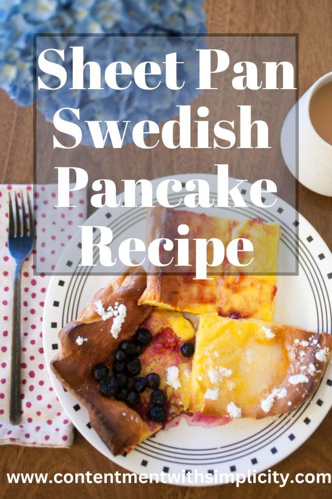 Sheet Pan Swedish Pancake Recipe Pinterest Image