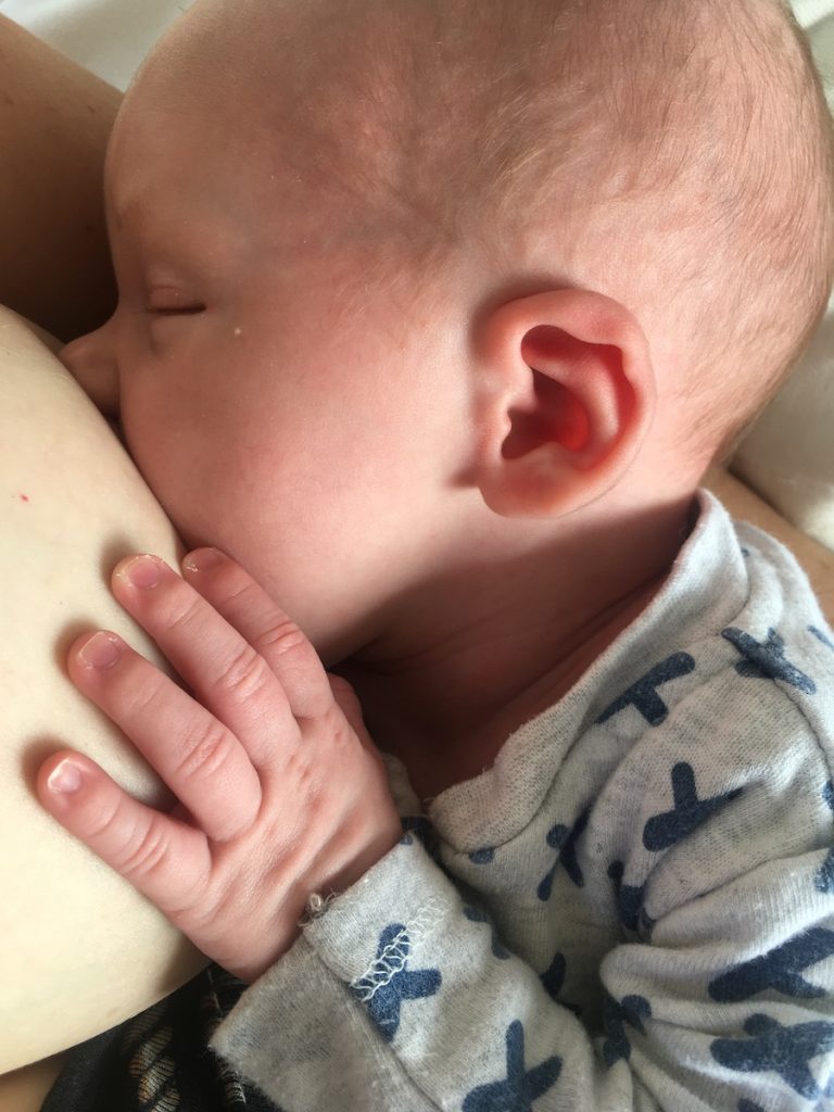 Baby breastfeeding