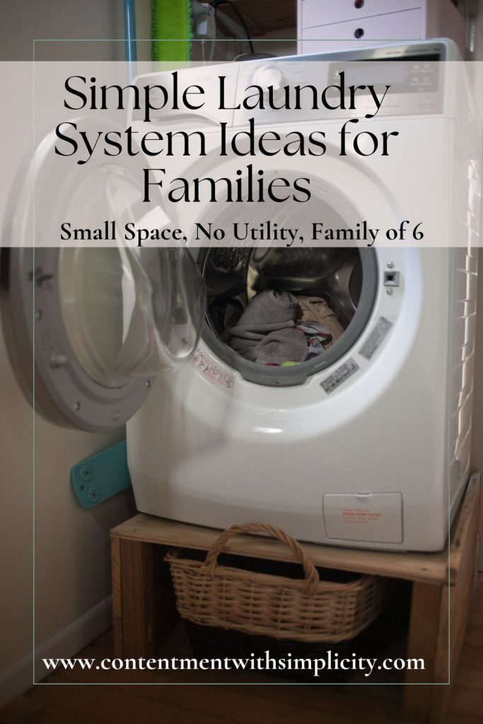 Simple Laundry System ideas Pinterest Pin Graphic